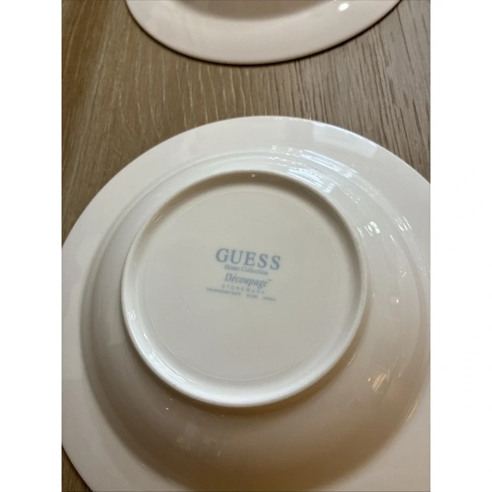 Guess Home Collection Decoupage Bowl Lot Of 5 9